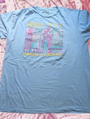 Hot Topic Tokyo Cyberpunk Night Lights Graphic Tee